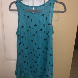 Wallflower Blue Pattern Tank GOOD CONDITION